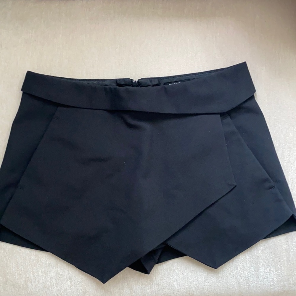 Zara Black Tuxedo Skort